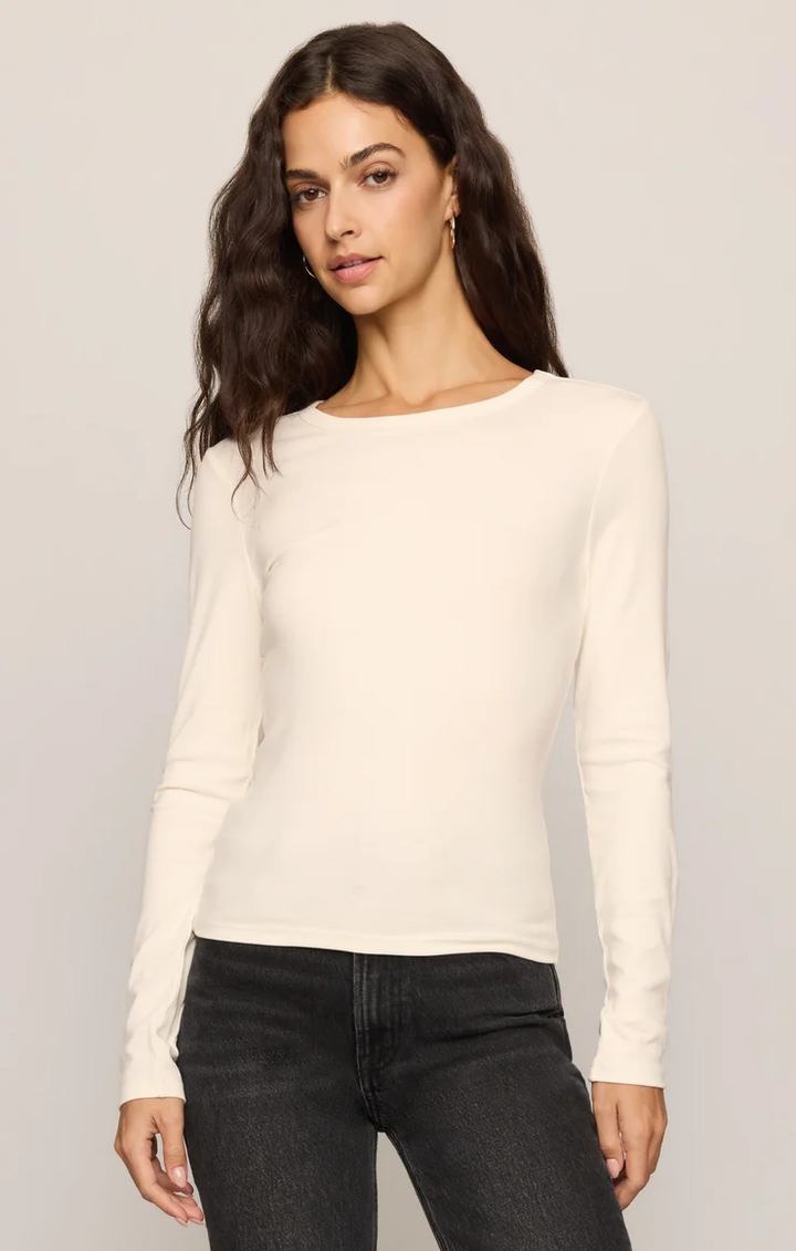Second Skin Crew L/S-Sandstone