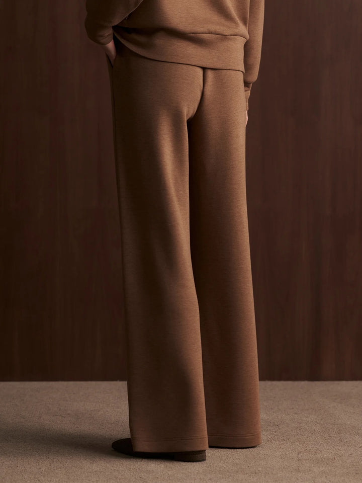 Extra Wide Leg Pant-Golden Bronze Marl