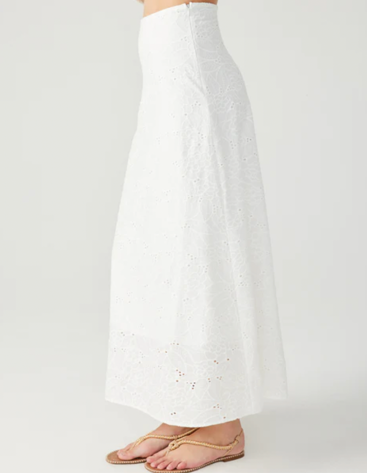 Amalia Maxi Skirt- White