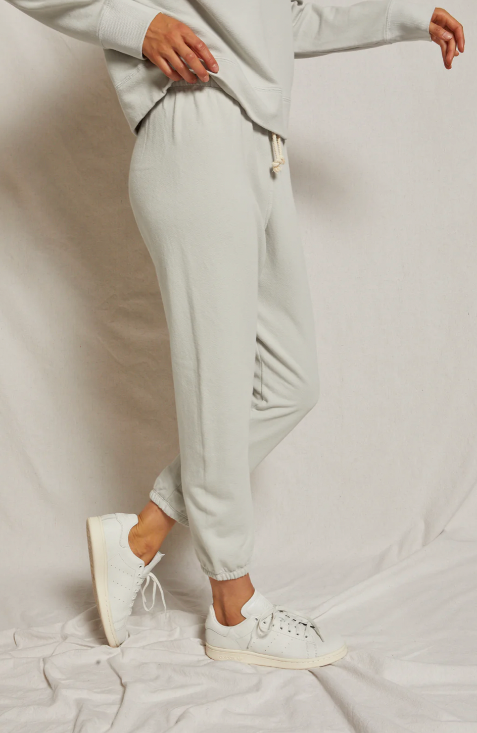 Johnny French Terry Sweatpant- Chalk