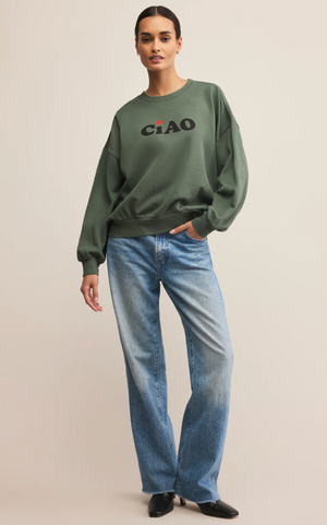 Ciao Sunday Sweatshirt Hunter Green
