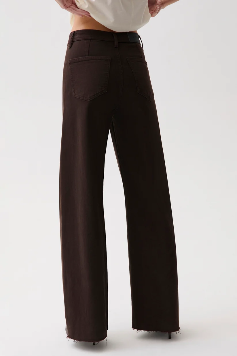 Penny High Rise Wide Leg-Mocha