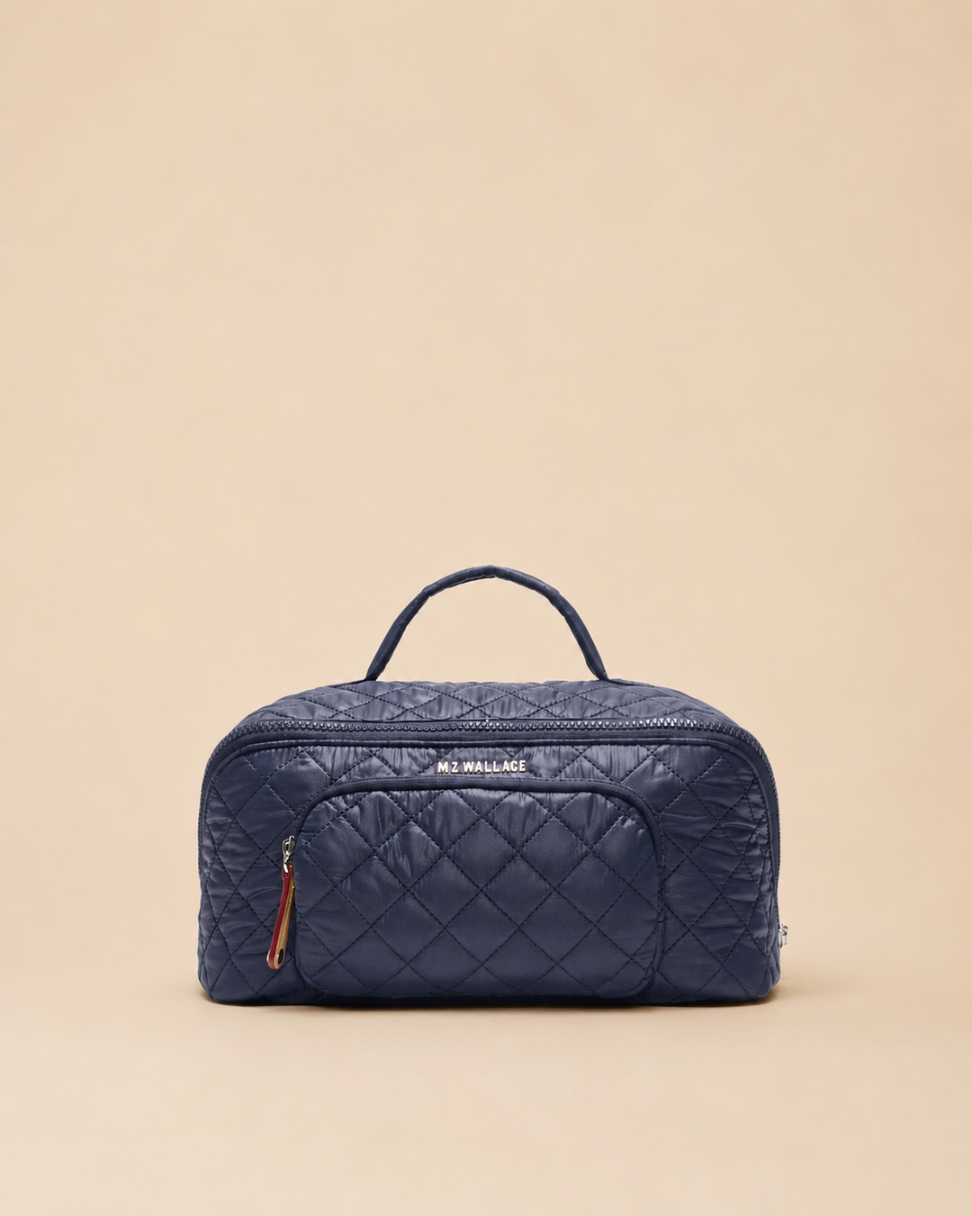 Accordion Cosmetic Organizer Large - Navy/Red
