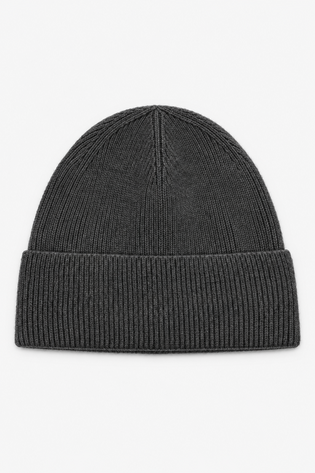 Ribbed Beanie-Grey