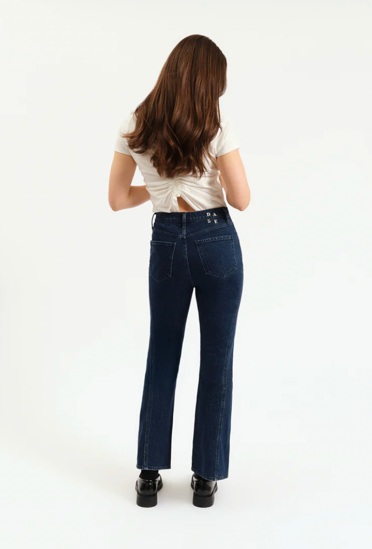 Soho High Rise Ankle Flare in Flip Side