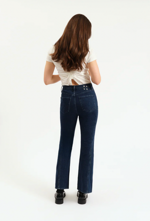 Soho High Rise Ankle Flare in Flip Side