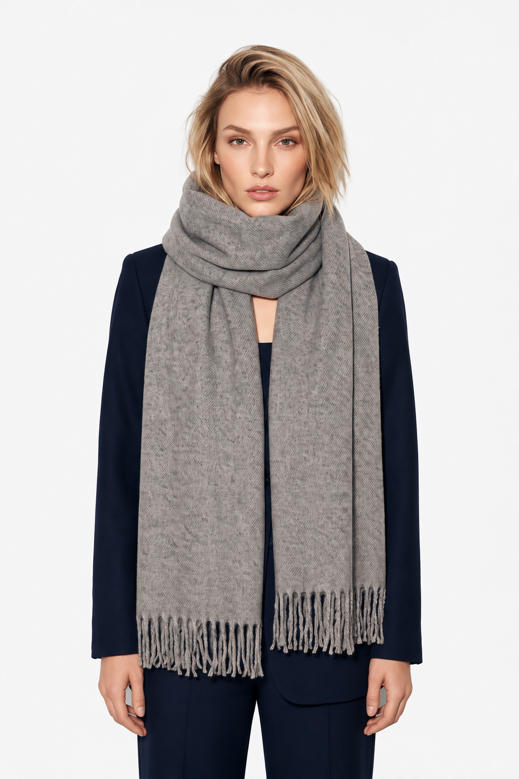 Fall Scarf-Light Grey