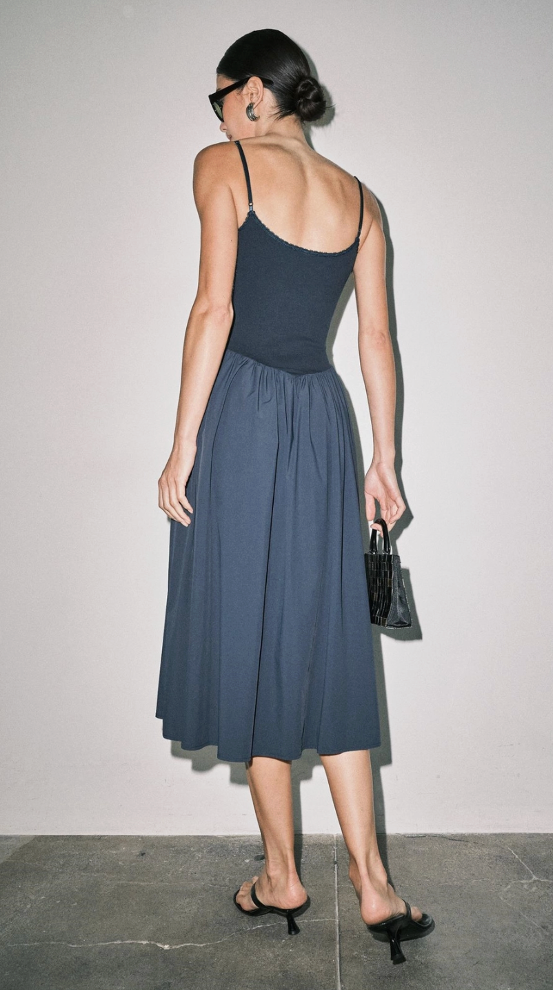 Chloe Maxi Dress-Navy