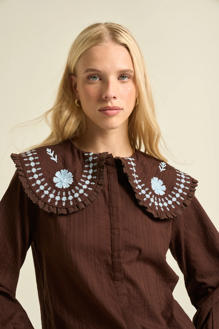 SONMER Paloma Blouse Chocolate