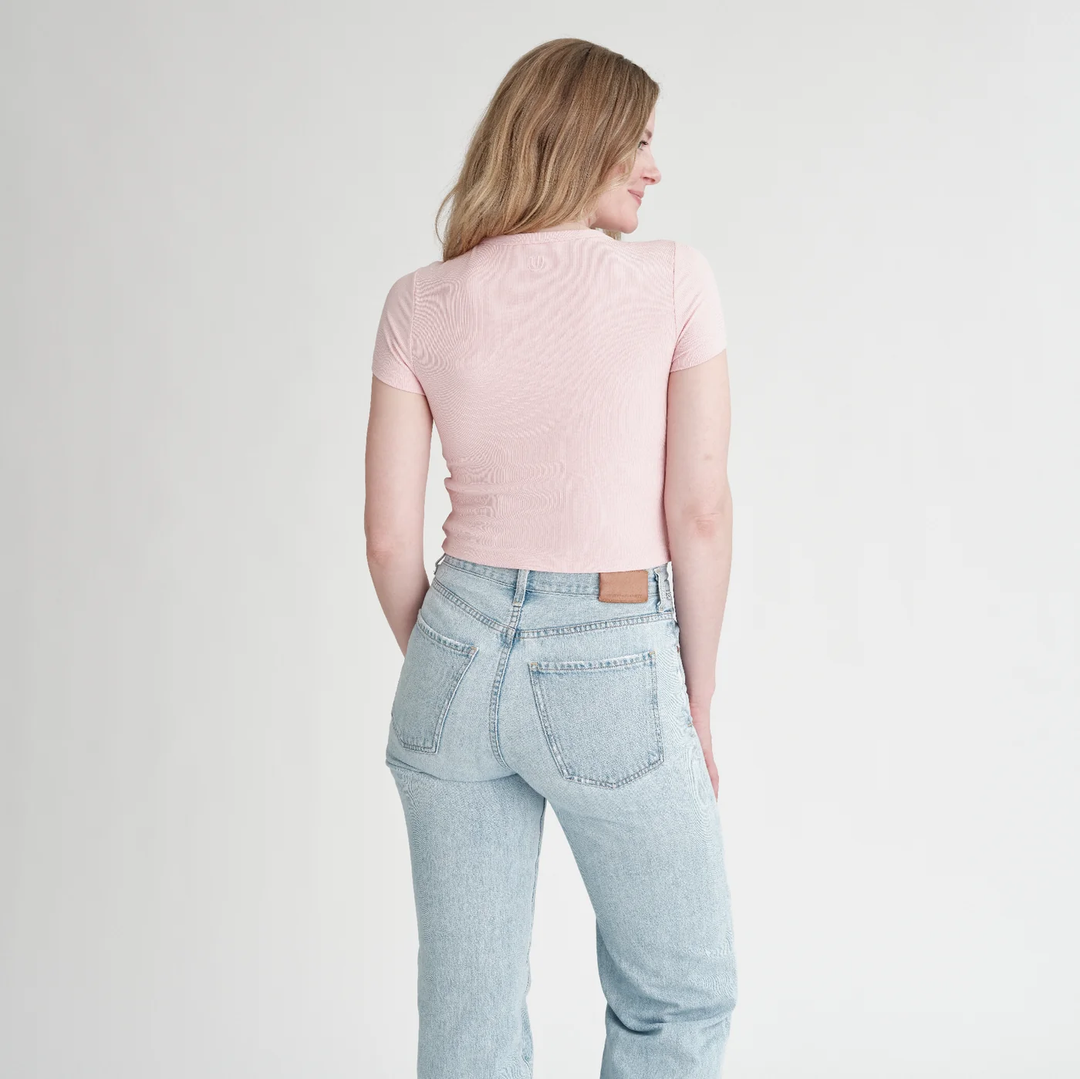 Undun Cropped Medium Volume-Pink