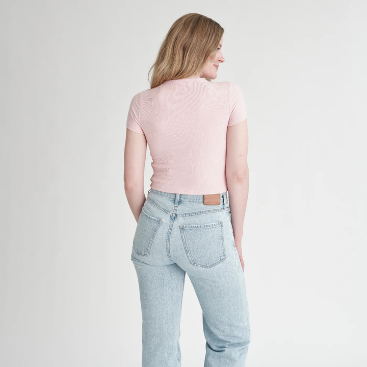 Undun Cropped Medium Volume-Pink