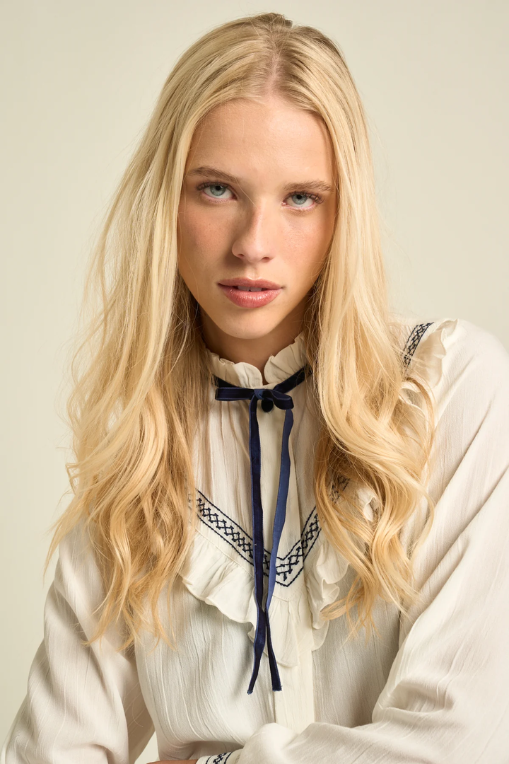 SONMER Hazel Blouse Off White