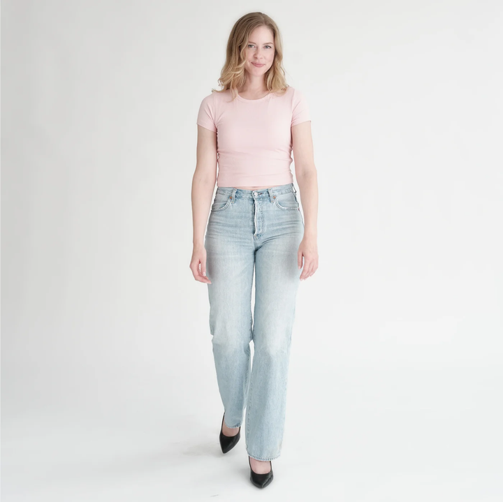 Undun Cropped Medium Volume-Pink