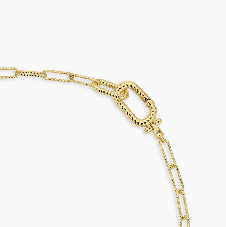 Crew Link Necklace Gold
