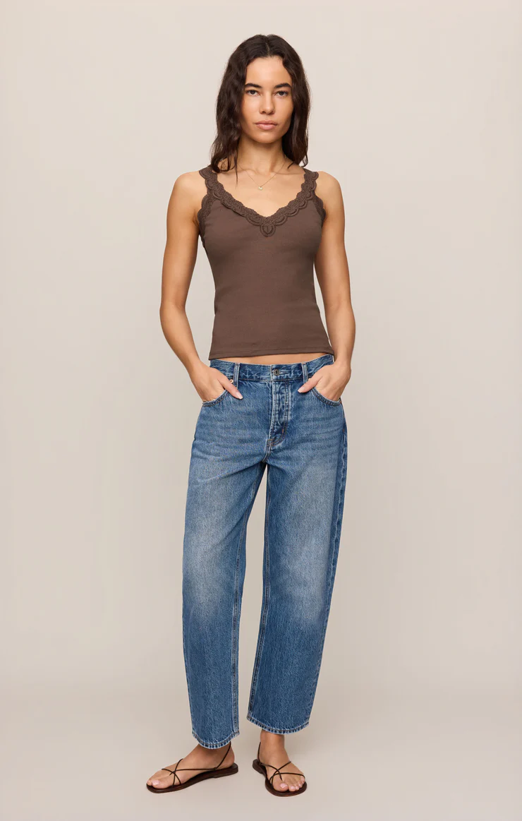 Eve Lace Tank - Cocoa Latte
