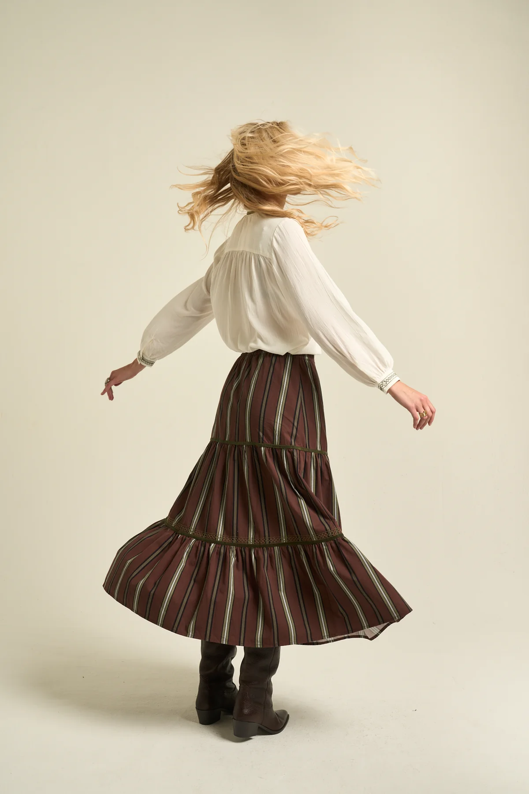 SONMER Evelyn Skirt Brown