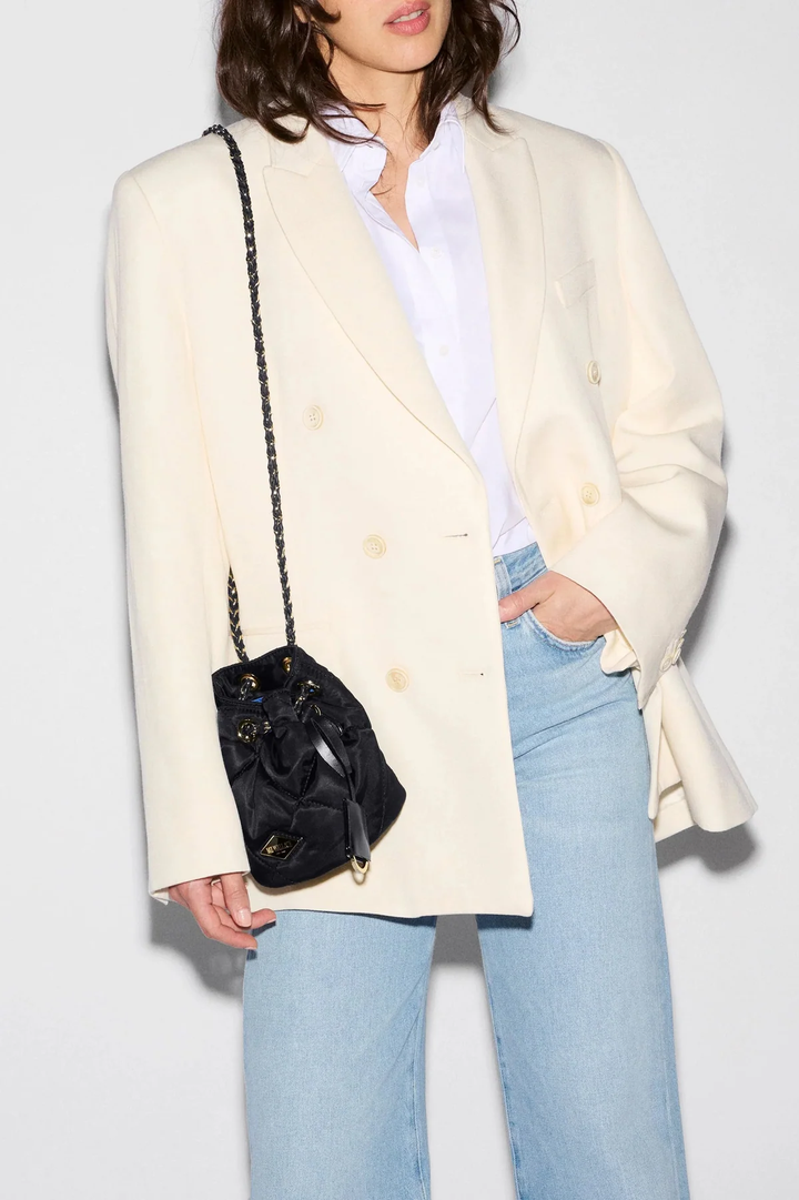 Frankie Bucket Bag Black- Mini