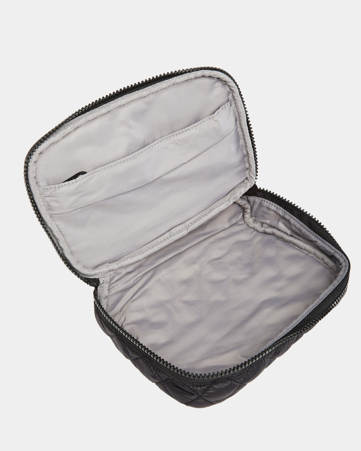 Zip Round Cosmetic Black