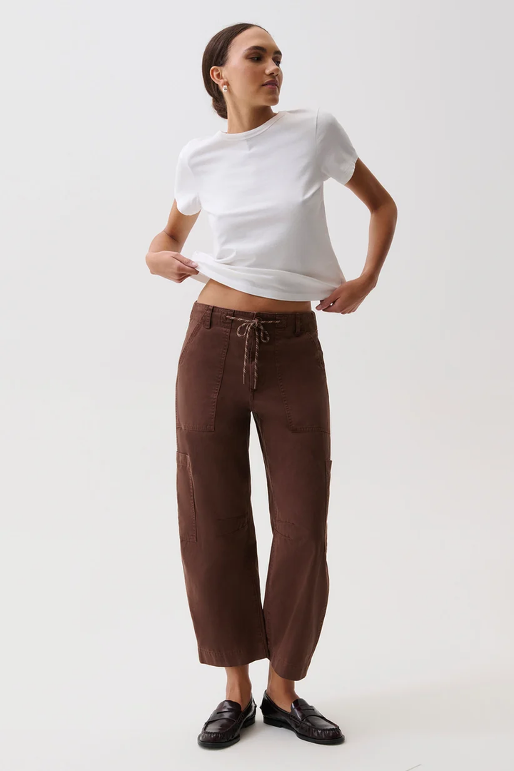 Sabrina Curved Utility Pant-Lindt