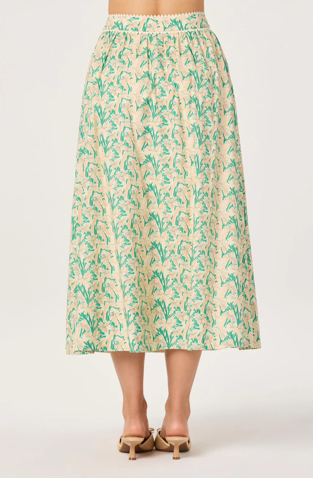 Keesha Skirt-Green Pink Multi