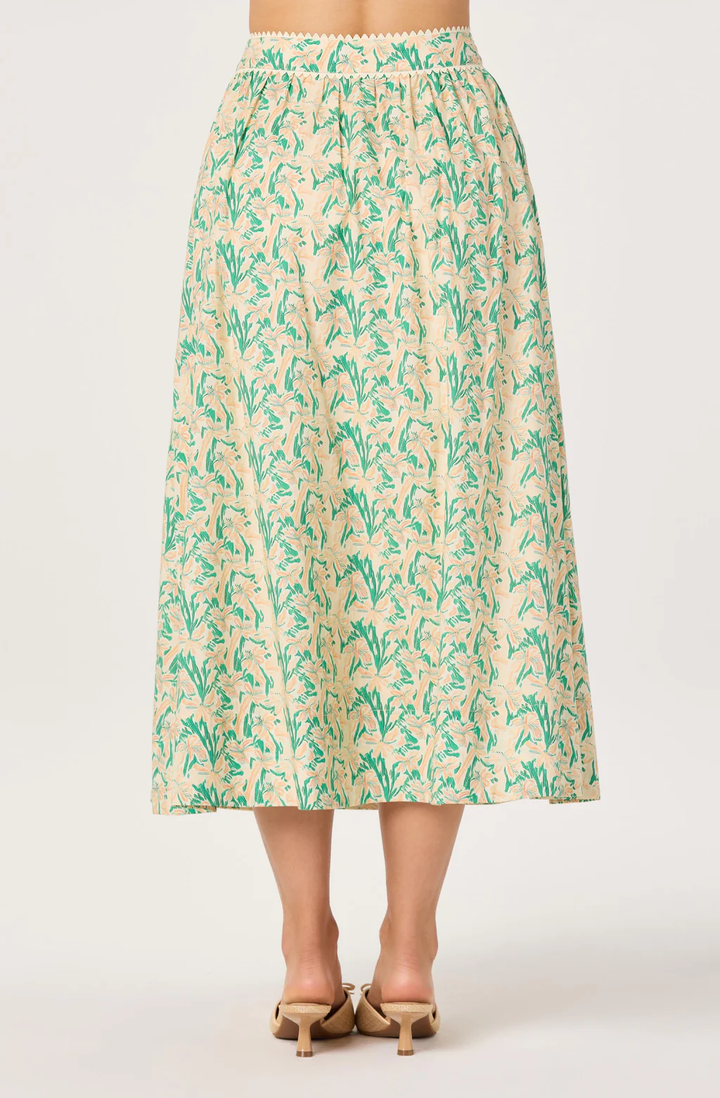 Keesha Skirt-Green Pink Multi