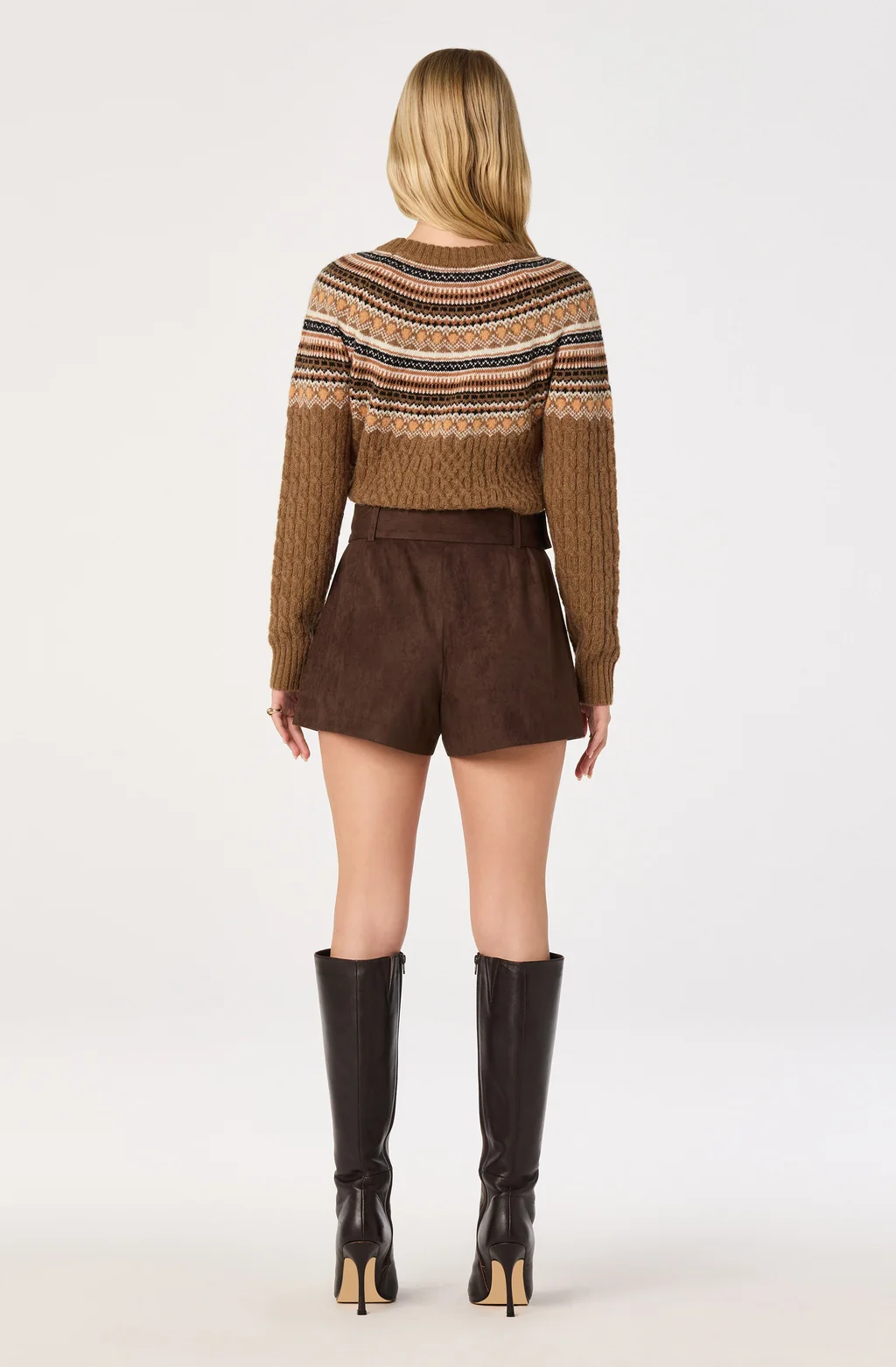 Daria Fair Isle Sweater - Camel