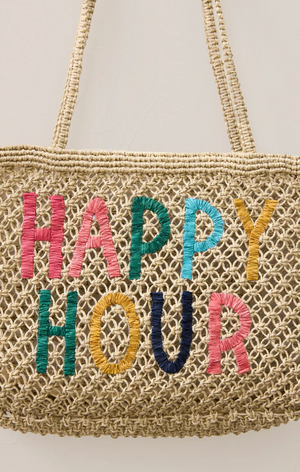 Happy Hour Spring Tote Natural
