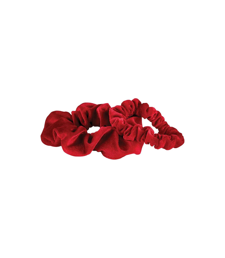 Velvet Red Scrunchie Present Set of 2
