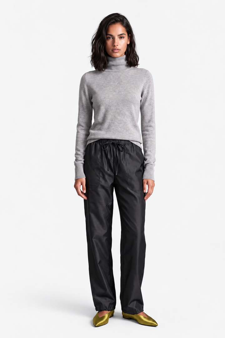 Marnie Tafetta Pant - Black