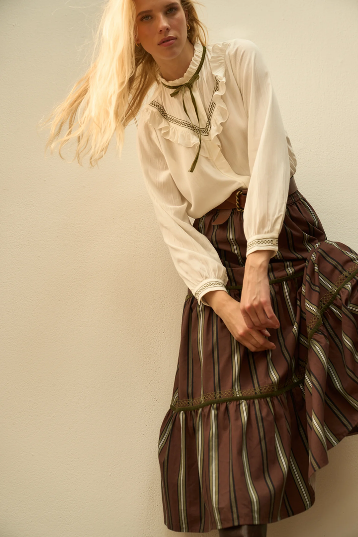 SONMER Evelyn Skirt Brown