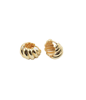 Gia Collecttion - Gold Dipped Croissant Hoop