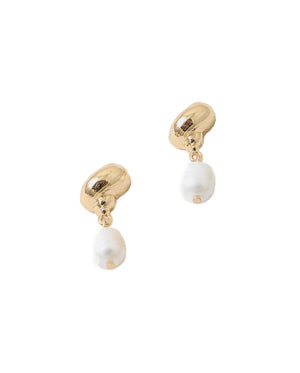 Small Seashell W/Hanging Pearl