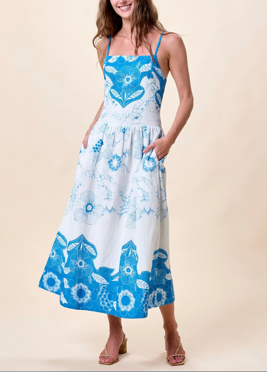 Renee Ankle Dress-Celestia Print