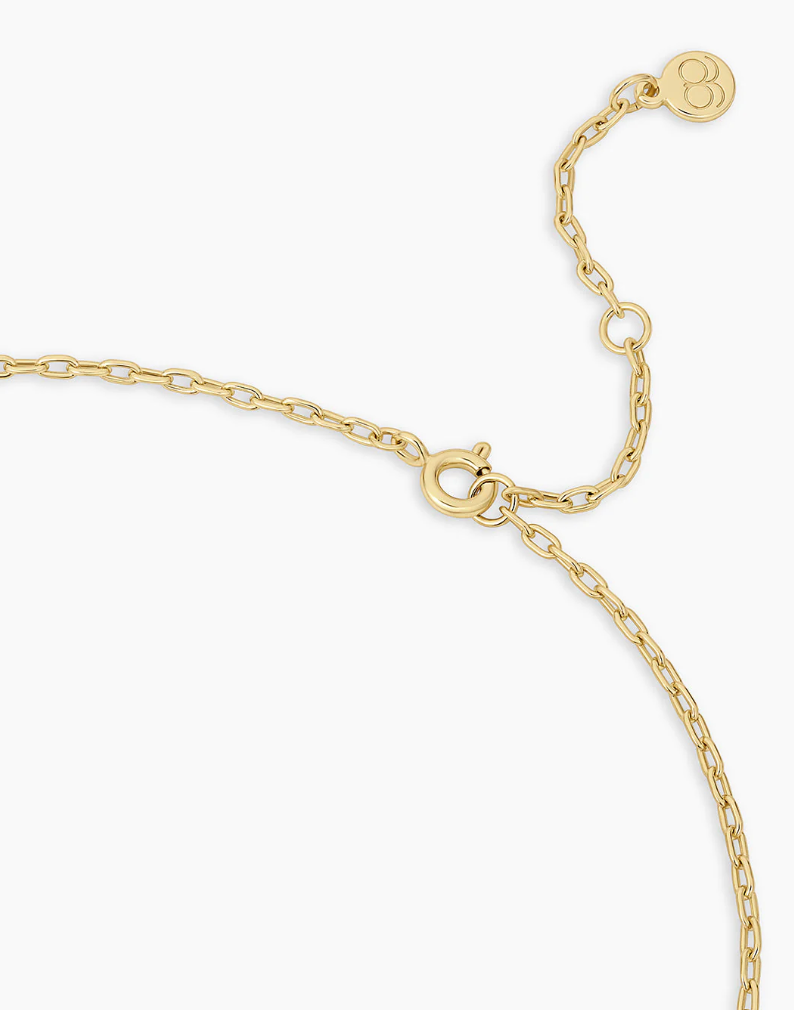 Heart Padlock Necklace -18K Gold Plated