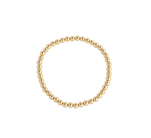 Gold Plated Beaded 4mm