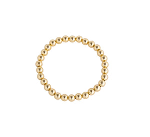 Gold Plated Beaded 6mm